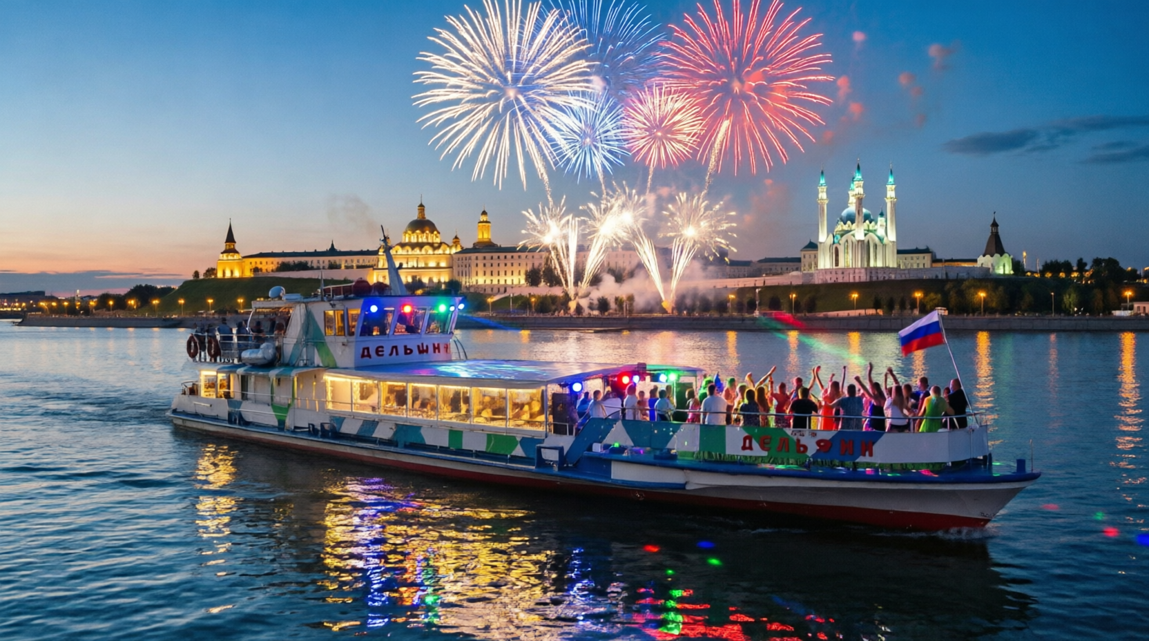 Салют в честь Дня города с теплохода — лучшая панорама с 5 точек обзора!